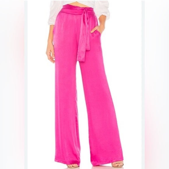 Lovers + Friends Pants - NEW LOVERS AND FRIENDS Ariana Pant in Hot Magenta Small